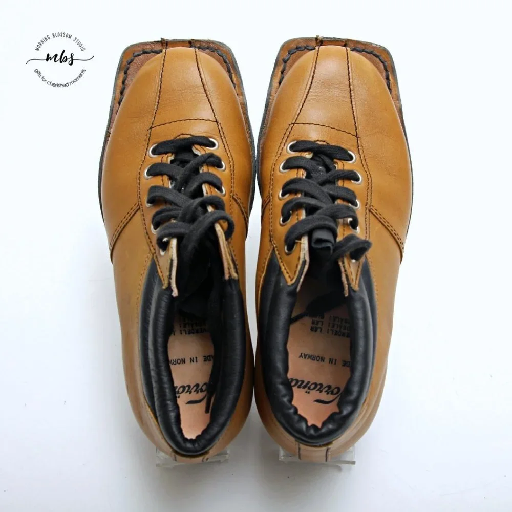 Norrona Vintage‎ Leather Cross Country Ski Boots 75mm 3 Pin